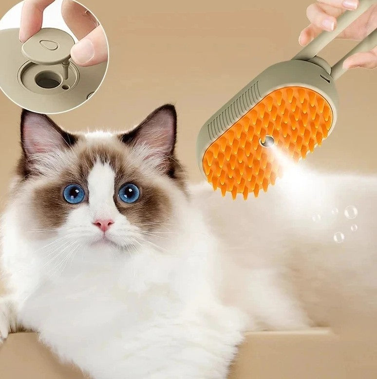 Pet Steam Grooming Brush