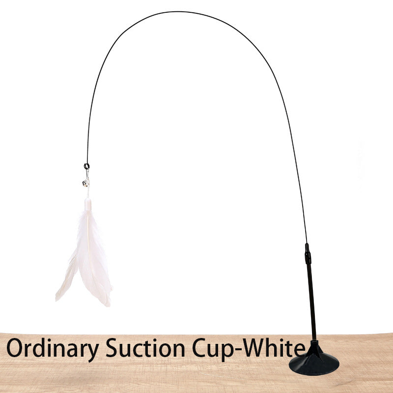 Interactive Cat Wand Toy with Suction Cup