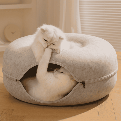 Donut Tunnel Cat Bed