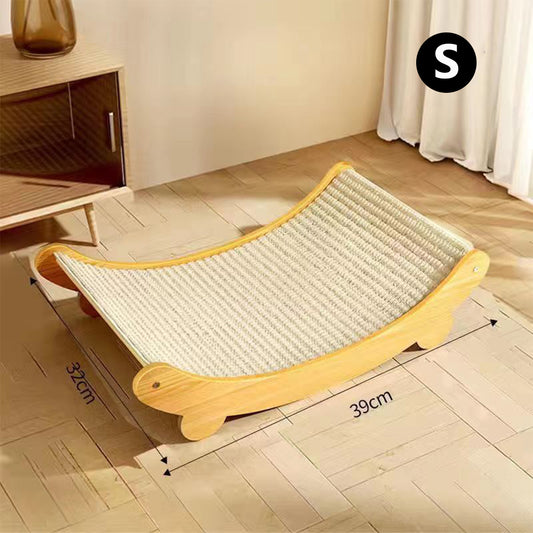 Wooden Cat Scratcher & Bed