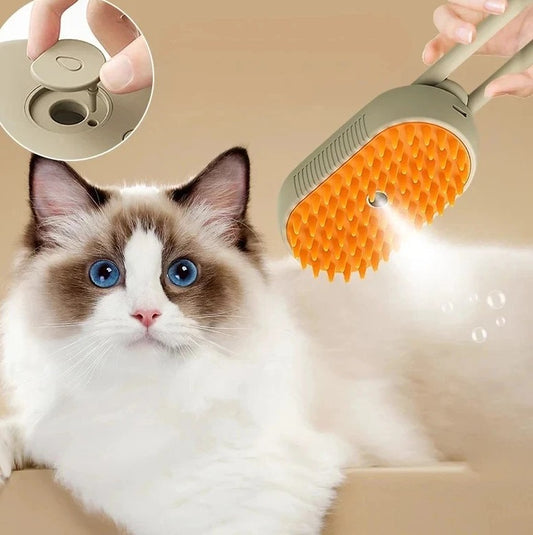 Pet Steam Grooming Brush