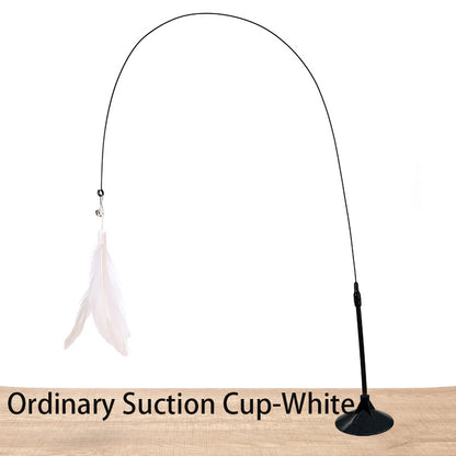 Interactive Cat Wand Toy with Suction Cup