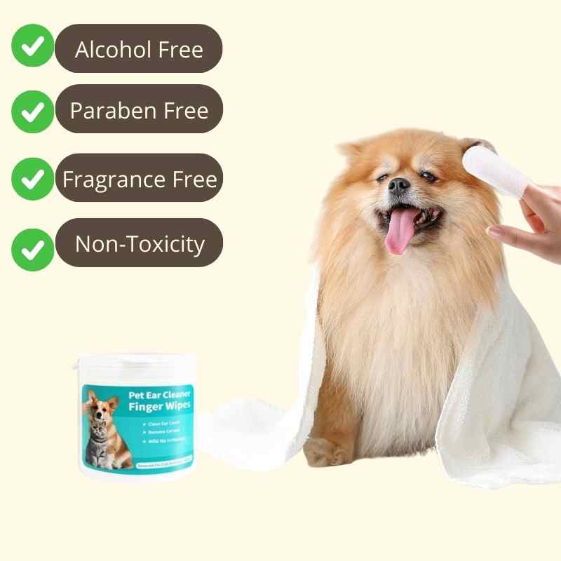 Cat Ear Cleaning Finger Wipes