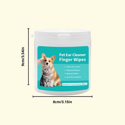 Cat Ear Cleaning Finger Wipes