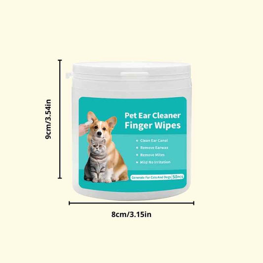 Cat Ear Cleaning Finger Wipes