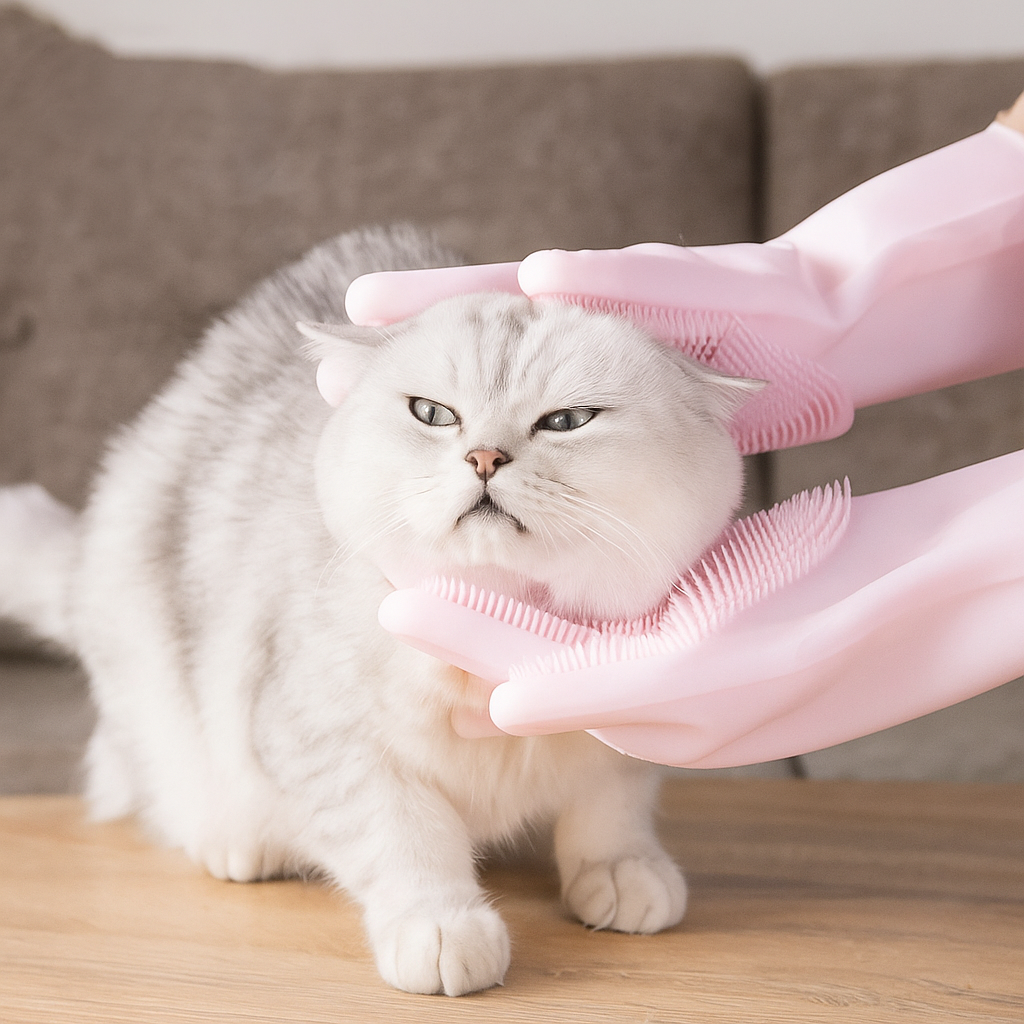 Glove Silicone Cat Hair Removal & Cleaning