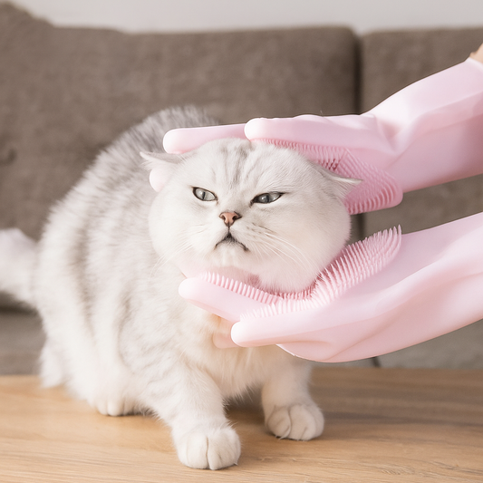 Glove Silicone Cat Hair Removal & Cleaning